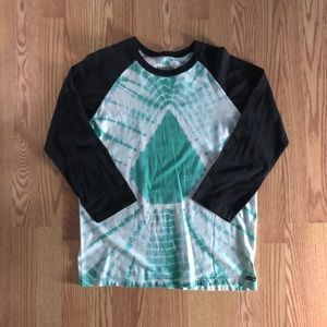 Volcom Tie Dye Baseball Tee